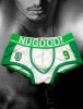 nugood men's underwear boxer brief green brasil sz XL  