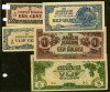 5 PIECE NETHERLANDS EAST INDIES INVASION CURRENCY 