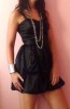 LIPSY Black Silky Satin Draped Cocktail Prom Dress 10 