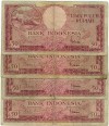 Indonesia ND 1957 -50 Rupiah (Lot of 4 )VF 