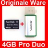 4GB San disk Memory Stick PRO Duo 4 GB Card PSP+READER 