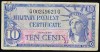 SERIES 591 10 cent  MILITARY PAYMENT  FINE - VERY FINE 