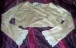 LADIES CREAM STONE BOLERO WRAP WEDDING? SIZE 14  