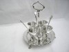 VINTAGE SILVER PLATED EGG CUPS x 4/STAND 