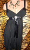 752. STUNNING BETSY & ADAM BLACK COCKTAIL DRESS 14 NEW 