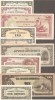 10 Japanese Gov. banknotes WW II occupied Islands 