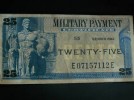 US Military Payment Certificate 25 cent note series 692 