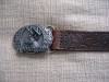 Men's REMINGTON Hand Tooled Leather Belt Size 28 