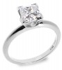 1.02 CT G/VS2 PRINCESS DIAMOND SOLITAIRE RING 14K WGOLD 