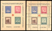 1948 German Red Cross Souvenir sheet and imperf 