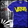 VANS SKATEBOARD STREETWEAR T SHIRT ES STEREO BLUE GR.(S 