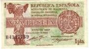 1 PESETA 1937 REPÚBLICA ESPAÑOLA