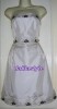 Teatro cream/brown embroidered cocktail dress sz16 BNWT 