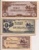 Oceania Japan Occupation WWII Notes 10,1,1/2 Shilling 