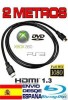 CABLE HDMI 1.3 M/M GOLD para PS3 XBOX LED LCD.2 METROS! 