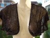 ATMOSPHERE PURPLE ALL SEQUIN SHRUG/BOLERO IN SIZE LARGE 