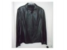 M&S BLACK LEATHER JACKET SIZE 20 ( MORE LIKE A SIZE 16) 