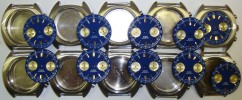 10 x 1960's Sandoz Cases & Dials Valjoux 7733 New Old S 