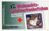 17. Weihnachtsbriefmarkenheftchen des DRK mit 5 x 2024