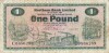 NORTHERN IRELAND BANKNOTE 1 POUND 1970 P-187 BELFAST 