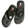 New T&H Hilfiger Men's Sandals Flip Flops Black Size 10 