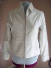 Ladies soft white leather jacket size 16 