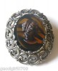 Vintage Goldtone Cameo Brooch Or Pendant By Miracle  