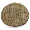 CONSTANTINE II AE3 - two soldiers - Siscia 