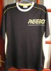 REEBOK MANS BLK/GRY/YLW S/SLEEVED T-SHIRT SIZE SMALL 