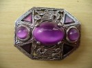 MIRACLE BROOCH WELSH CELTIC GREAT COLOURS SEE PICS 