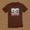 DC SHOES Skateboard Skate Thunder T-Shirt Brown Size L 