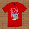 DC SHOE Skateboard Streetwear Double T-Shirt Red L 