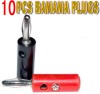 Banana Plugs Speaker Cables for Power Amplifiers 10PCS 