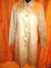 NEXT BEIGE CREAM LINED COAT 14 COTTON LYCRA 