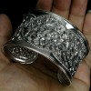 183CT.WONDERFUL AAA MAN-MADE HANDICRAFT 925 SILVER CUFF 