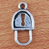 15 Tibetan silver lock key Toggle Clasps U0318 