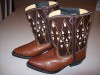 RODEO TODDLER TWO TONED WESTERN COWBOY BOOTS SIZE 6.5 D 