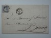 (565) Spain folded  letter 1870 with Mi.Nr.101 