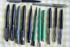 13 VINTAGE PENS PENCILS CONWAY WATERMAN PLATIGNUM ECT R 