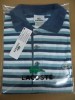 New Brand 100% Cotton Men's triped Polo Shirt-size 6 