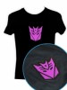 CAMISETA TRANSFORMERS LED ILUMINADA  DECEPTICON/AUTOBOT 