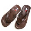 New T&H Hilfiger Men's Sandals Flip Flops Brown Size 10 