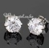 S4001 diamond cut earrings stud jewelry +gift free ship 