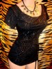 231. SEXY BHS BLACK GLITZY STRETCHY SLINKY TOP 16 LUSH 