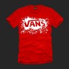 VANS SKATEBOARD GRAFITTI SPLATTER PUNK LRG DC T-SHIRT L 