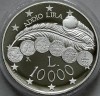 10.000 LIRE 2001 SAN MARINO,LAST LIRE ,SILBER PP,KM 437 