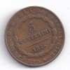 Italy Sardinia 5 Centesimi 1826L Mainland reform coin 