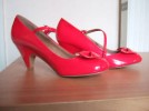 size 6 red dolly shoes  