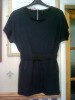 LOOK >>>>>>>> SIZE 12 ZIPPED CAP SLEEVE TOP, TOPSHOP 