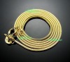 Elegant 18k gold GP snake necklace\Chain 18